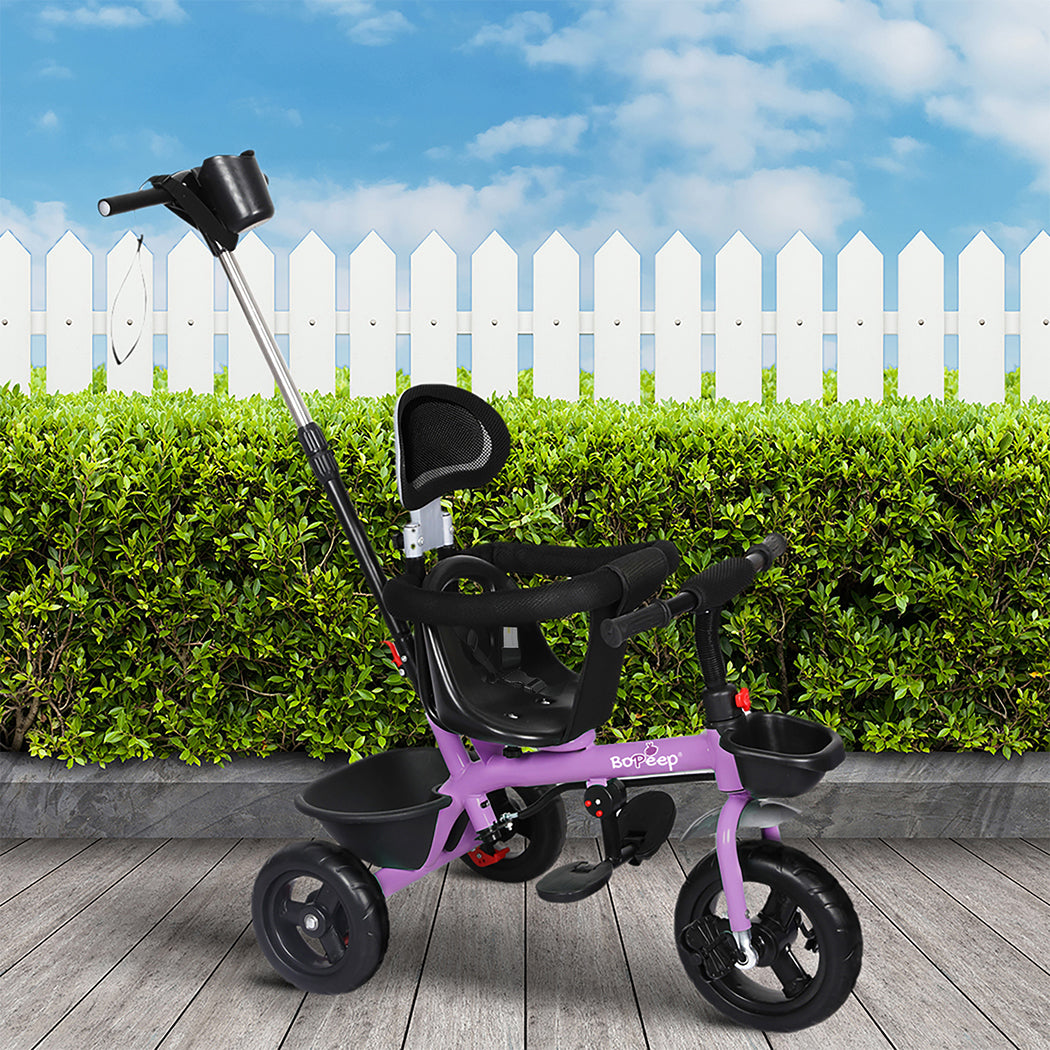 BoPeep Kids Tricycle Ride On Trike Toddler Purple-1942353263185760262
