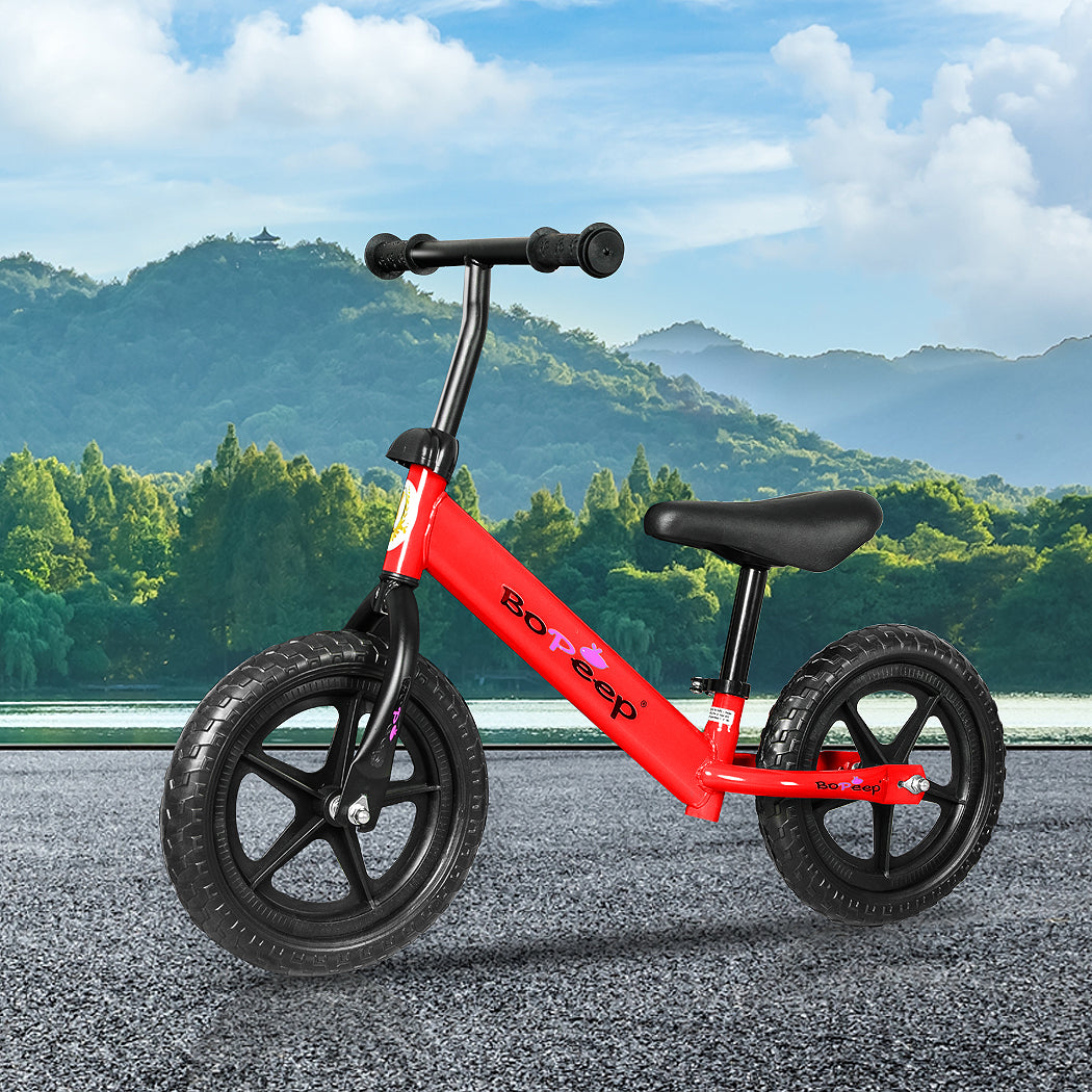 BoPeep Kids Balance Bike Ride On Toys Red-1942352907349397510