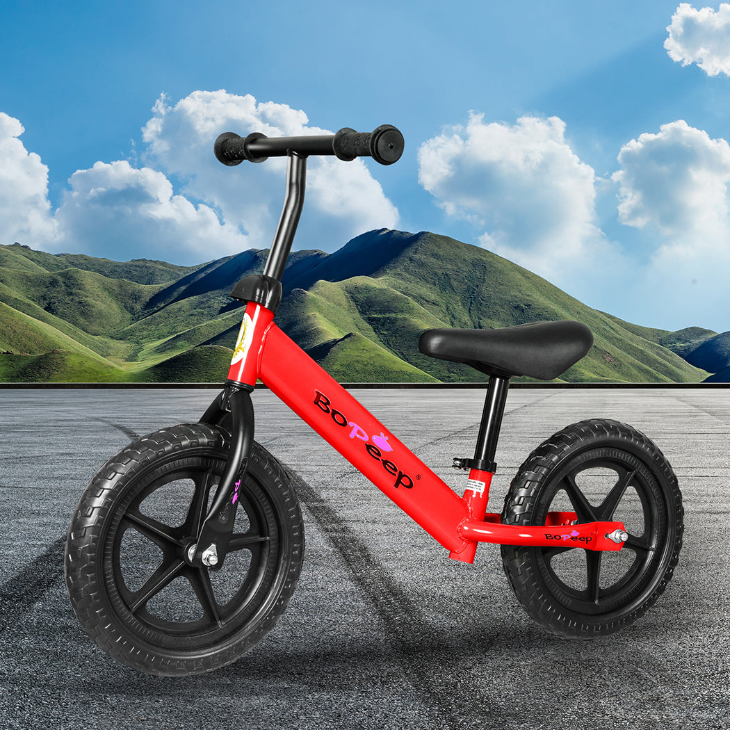 BoPeep Kids Balance Bike Ride On Toys Red-1942352907349397511