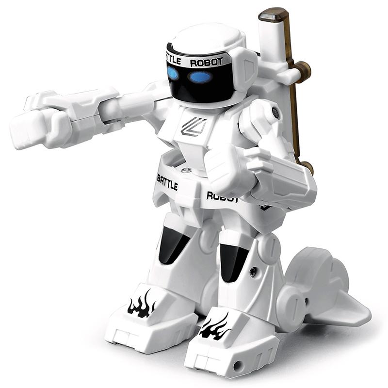 Smart Rc Robot Battle Toy For Kids - 2.4G Remote Control - White - 1 Toy Chest Australia 1