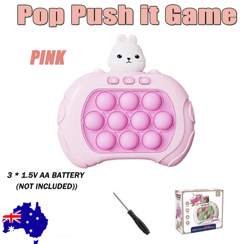 3 Types Pop Push it Game Controller Sensory Fidget Toy Electronic Whack Mole pink - 729604214407 Toy Chest Australia 1
