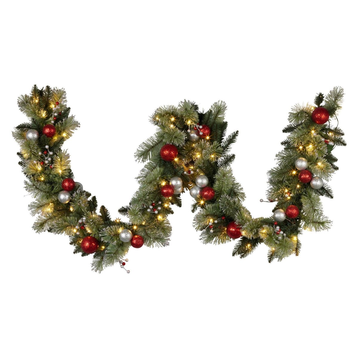 Christabelle 274cm Battery - operated Christmas Garland Jingle Bells Collection