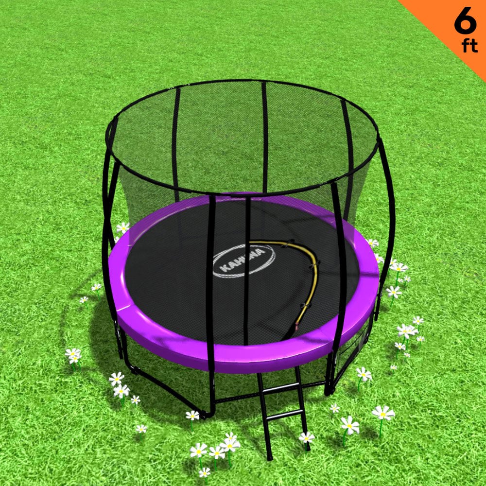 Kahuna Classic 6ft Trampoline Round Outdoor Free Safety Net Spring Pad Cover Mat Purple - 0787099083915 Toy Chest Australia 2