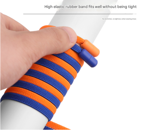 White No-Tie Elastic Shoelaces with Quick Lock System - Flat Tieless Laces for Kids and Adults