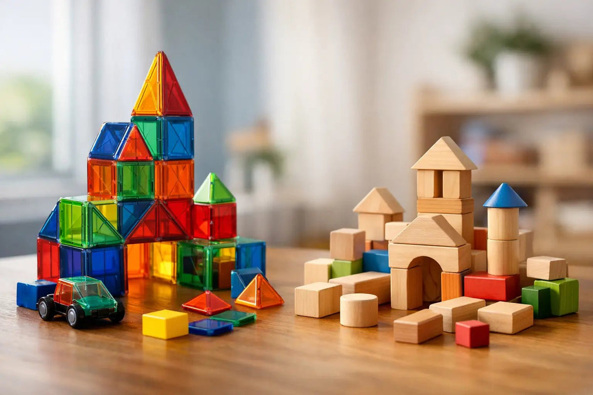 Magnetic Tiles vs Blocks for Growing Minds - Toy Chest Australia