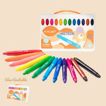 YPLUS METEOR Silky Gel Crayon Set 12 colours - '4711678080817 Toy Chest Australia 1
