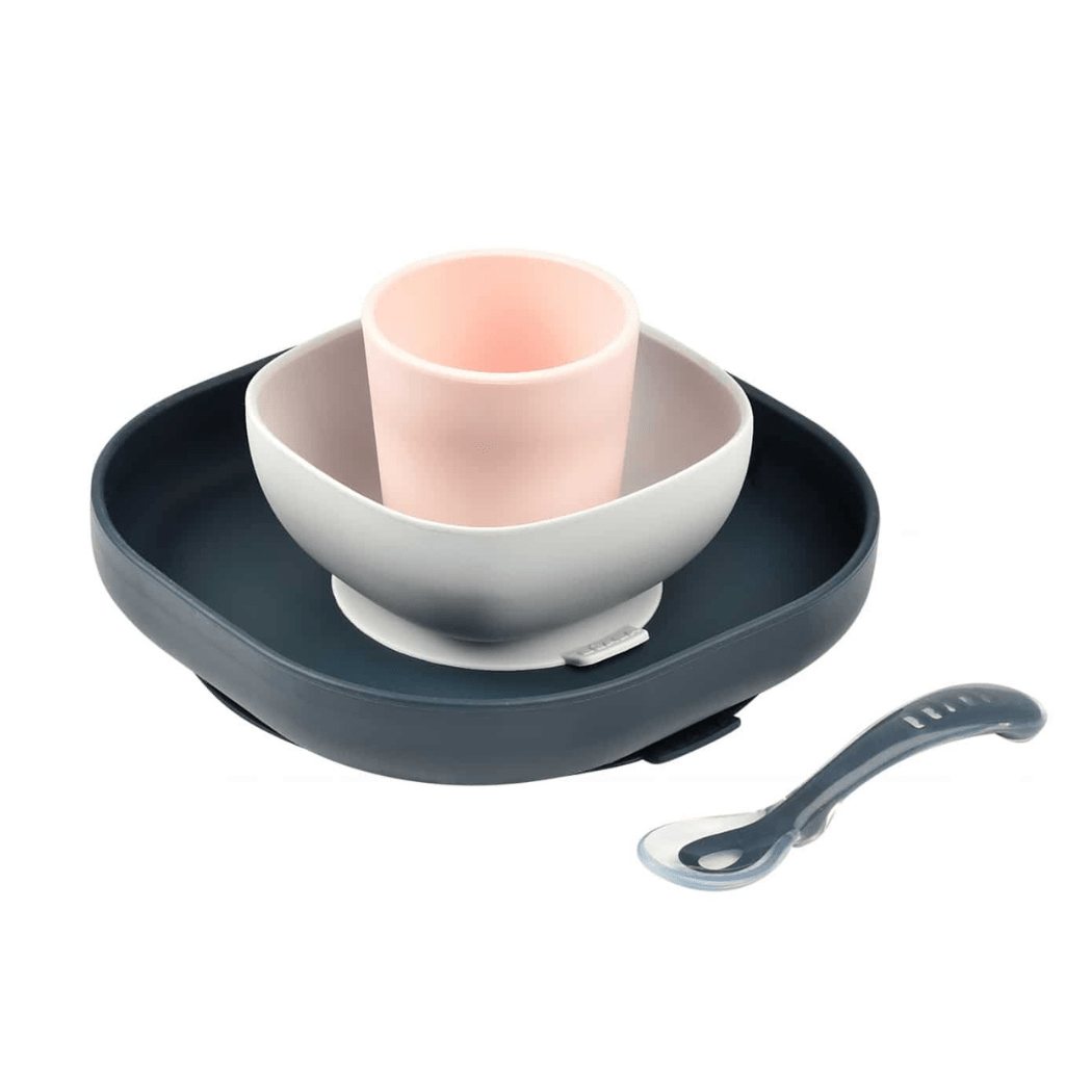 Beaba Silicone Suction Meal Set - Navy - '3384349135065 Toy Chest Australia 5