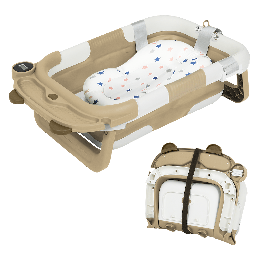 Bopeep Foldable Baby Bathtub 0 - 15months Beige - '9356877208201 Toy Chest Australia 7