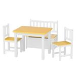 Bopeep Kids Table and Chairs Set Wooden Study Play 4PCS - '9356877209710 Toy Chest Australia 8