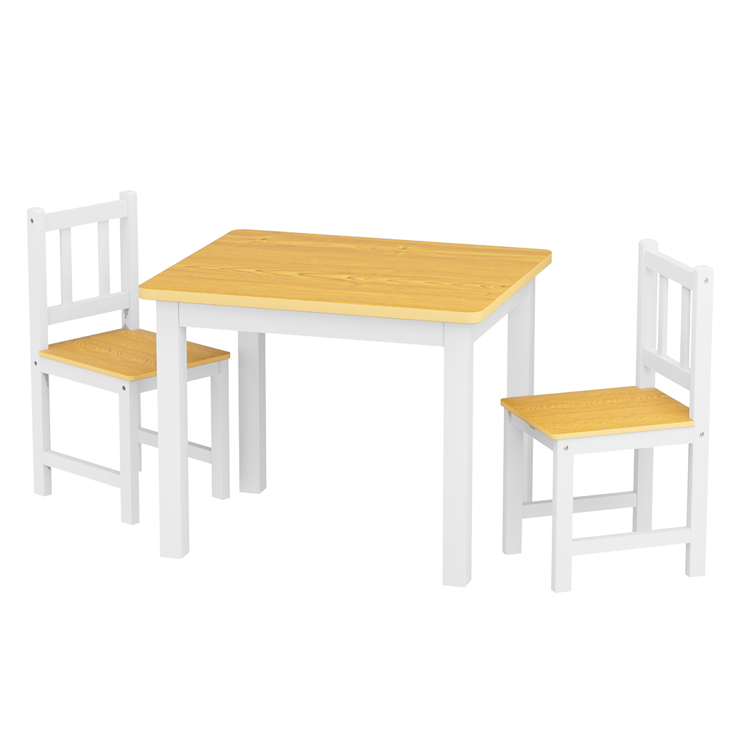 Bopeep Kids Table and Chairs Set Wooden 3PCS Study Play - '9356877208287 Toy Chest Australia 8