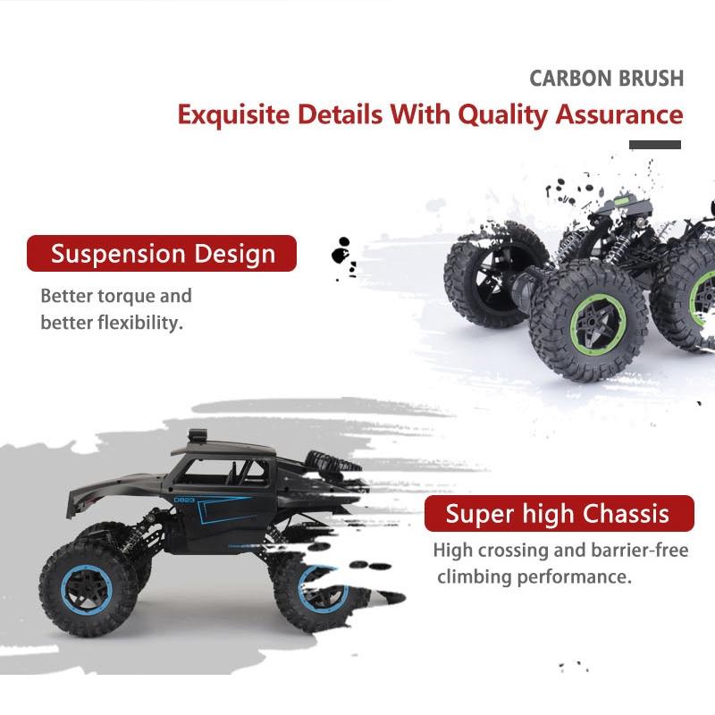 6Wd 2.4G Rc Off-Road Car - 1 12 Scale