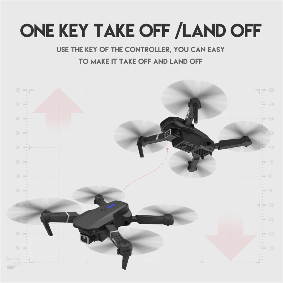 Foldable 4K Rc Quadcopter With Dual Hd Camera - Black - 1 Toy Chest Australia 2