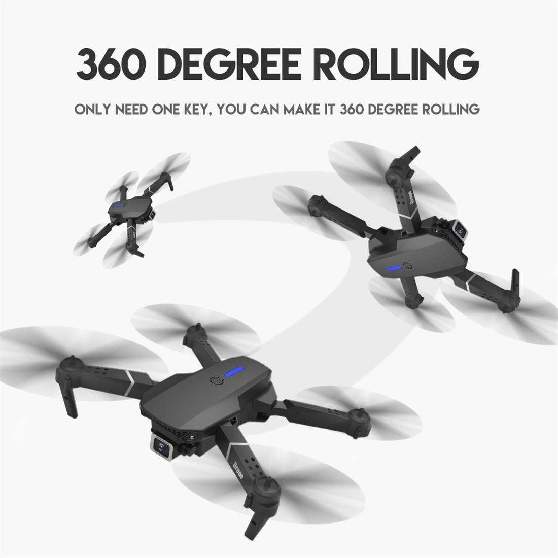 Foldable 4K Rc Quadcopter With Dual Hd Camera - Black - 1 Toy Chest Australia 4