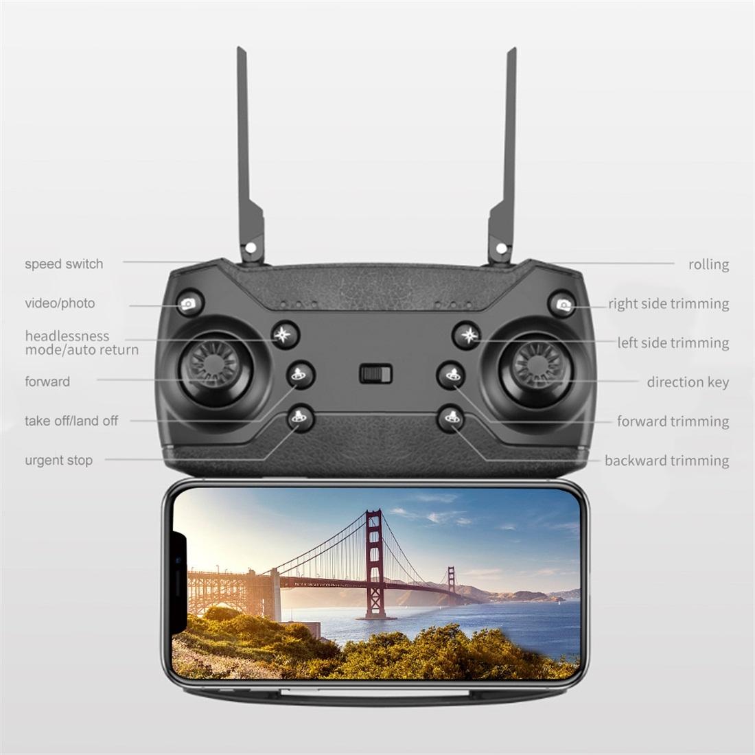 Foldable 4K Rc Quadcopter With Dual Hd Camera - Black - 1 Toy Chest Australia 6