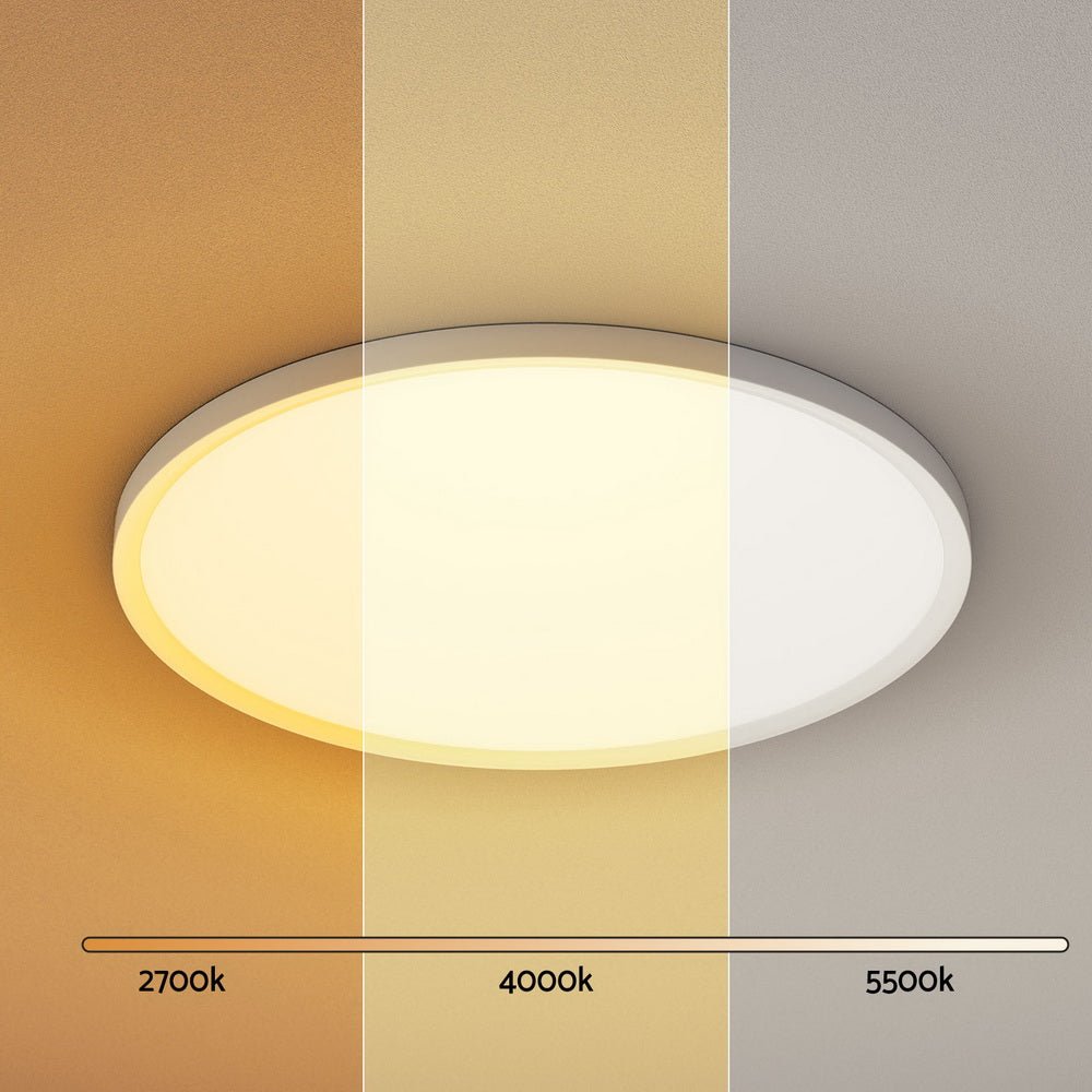 Leier Ceiling Light LED Round 42W Ultra - THIN 5CM Oyster Lamp Modern Cool/Warm