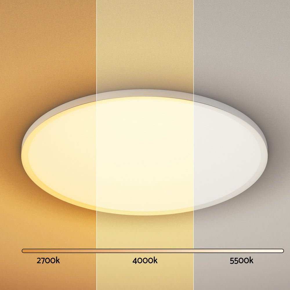 Leier Ceiling Light LED Round 54W Ultra - THIN 5CM Oyster Lamp Modern Cool/Warm