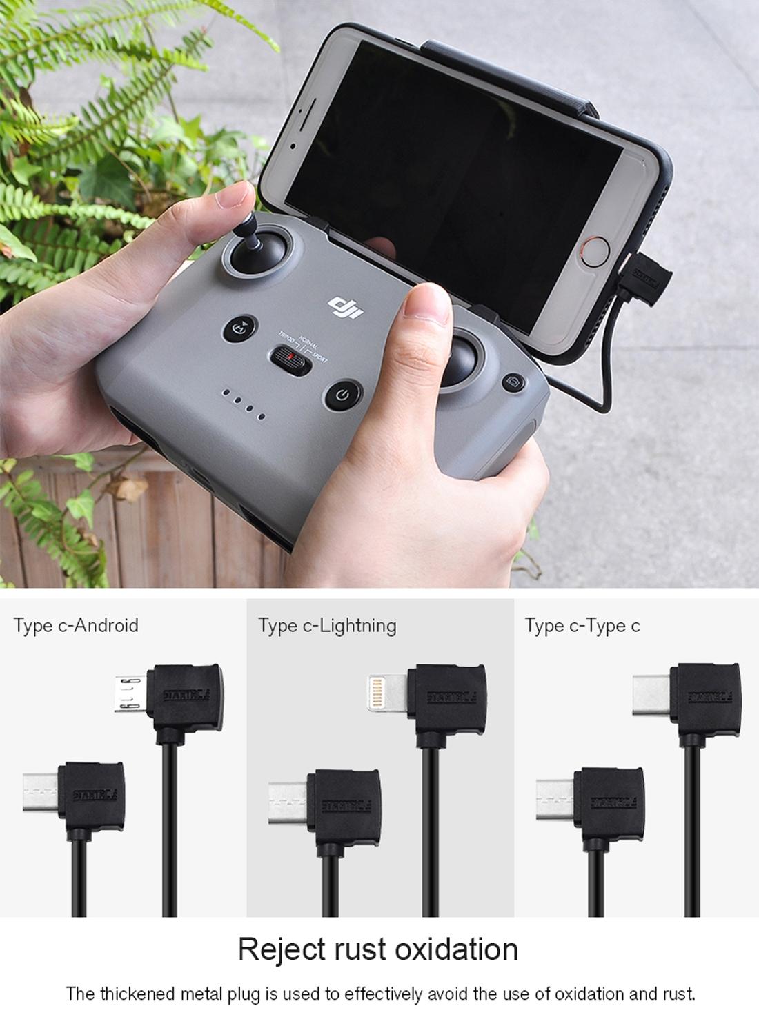 16Cm Dual Way Data Cable For Dji Mavic Air 2 - Type C / Usb - C To 8 Pin - 1 Toy Chest Australia 8
