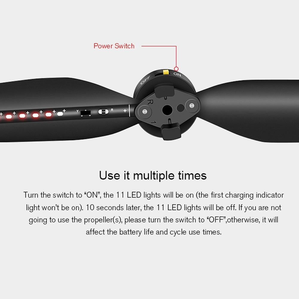 Foldable Led Propellers For Dji Mavic Air 2 - Editable Word Lamp - 1 Pair - 1 Toy Chest Australia 6