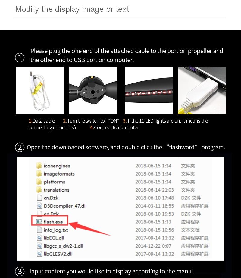 Foldable Led Propellers For Dji Mavic Air 2 - Editable Word Lamp - 1 Pair - 1 Toy Chest Australia 7