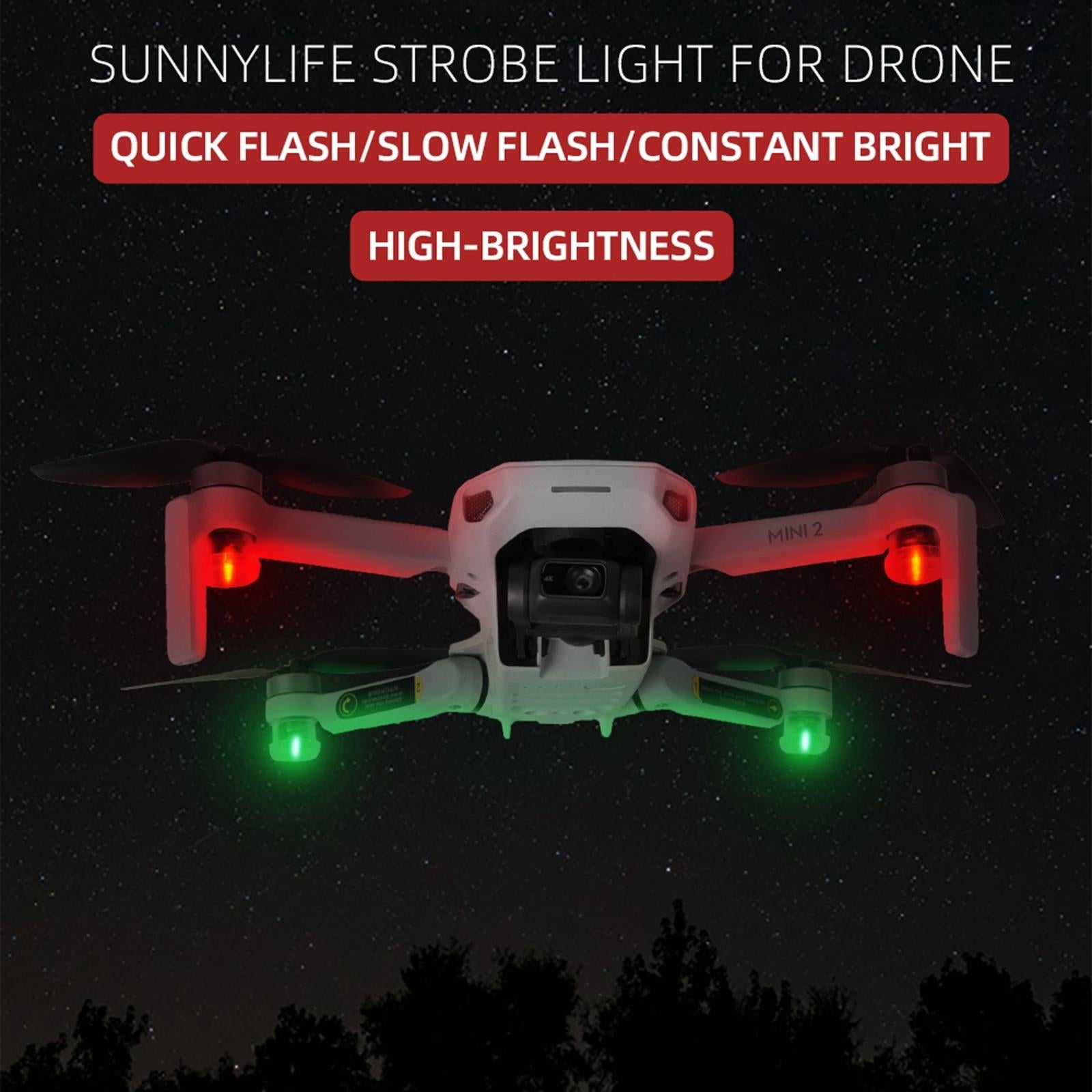 2 Night Strobe Led Light For Dji Mavic 2 Mini / Air 2 Fpv - 2 Pack - 1 Toy Chest Australia 5