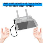 29Cm Woven Nylon Micro Usb To 8 Pin Data Cable For Dji Mavic Mini / Air / Spark / 2 Pro / Zoom Remote Controller - Iphone / Ipad Compatible - 1 Toy Chest Australia 4