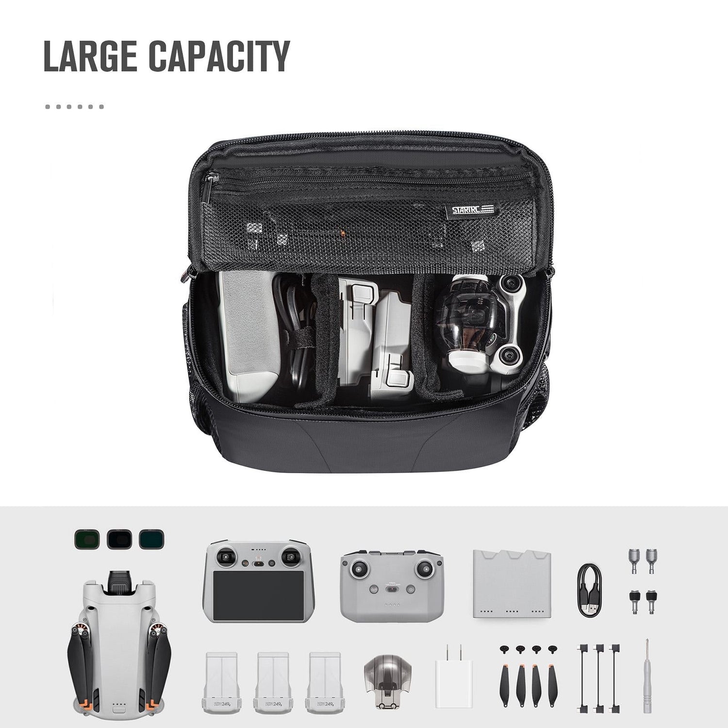 Single Shoulder Carry Bag For Dji Mini 3 Pro Air 2S Mini 2 Mavic 3 Air 2 - Portable Storage - 1 Toy Chest Australia 2