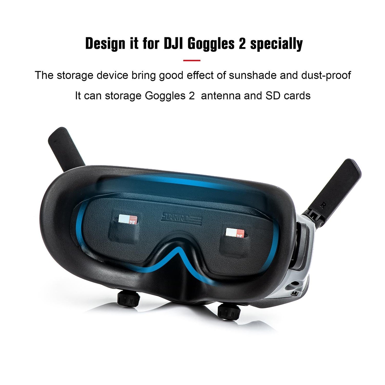 Dustproof Storage Holder For Dji Goggles 2 / Avata Goggles - Memory Card Lens And Antenna Cover - 1 Toy Chest Australia 2