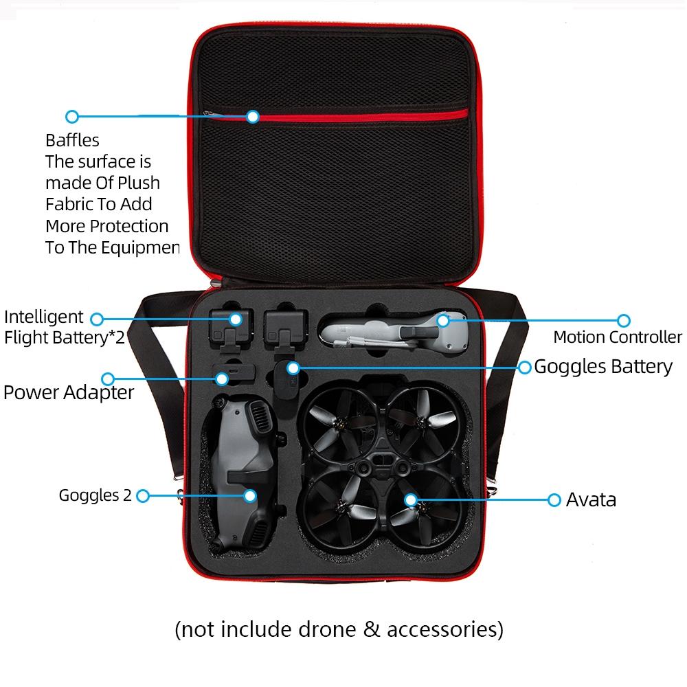 Large Shockproof Carrying Case For Dji Avata Squad With Shoulder Strap - 30 X 32 X 13.5Cm - 1 Toy Chest Australia 4