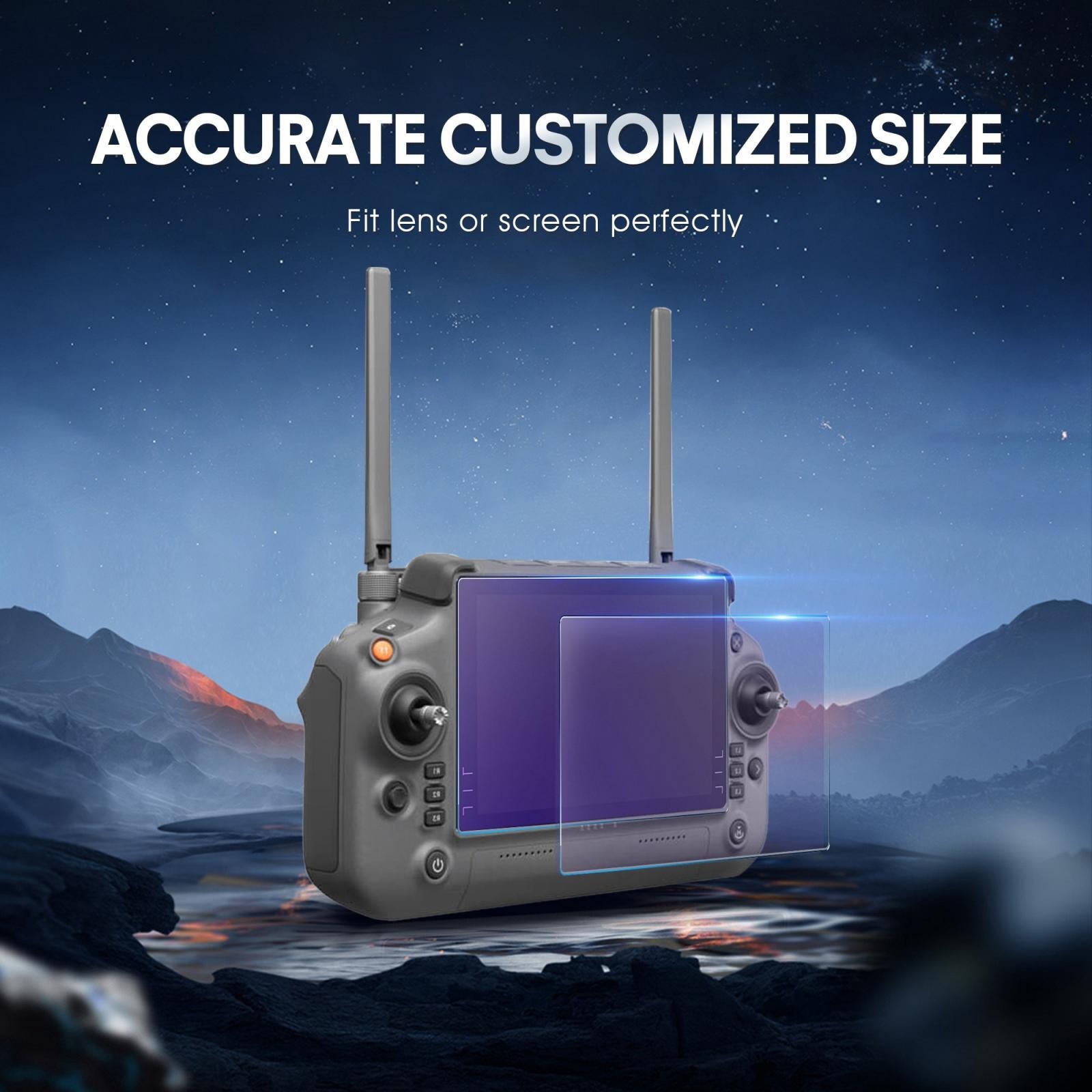 2 - Pack Tempered Glass Film For Dji Rc Plus - Screen Eye Protection - 1 Toy Chest Australia 3
