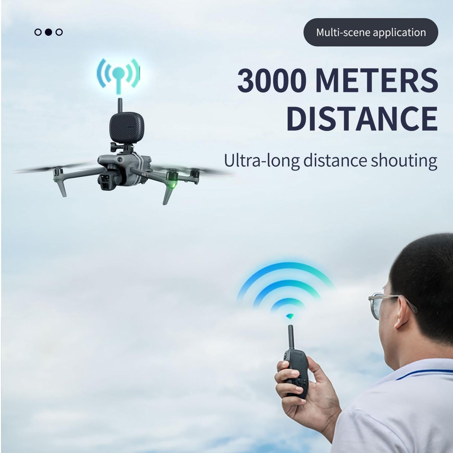 Wireless Drone Megaphone Speaker For Dji Mavic Air / Mini - 3Km Control - 1 Toy Chest Australia 2
