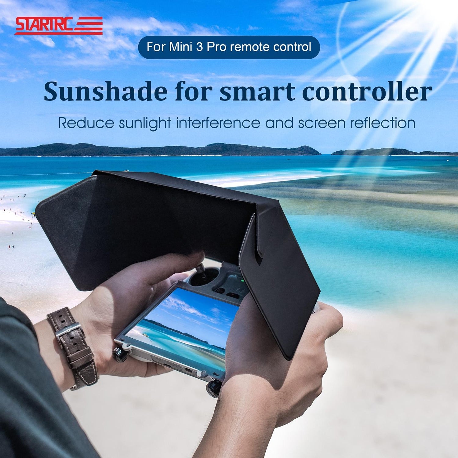 Foldable Sunshade For Dji Mini 3 Pro Remote - 1 Toy Chest Australia 1