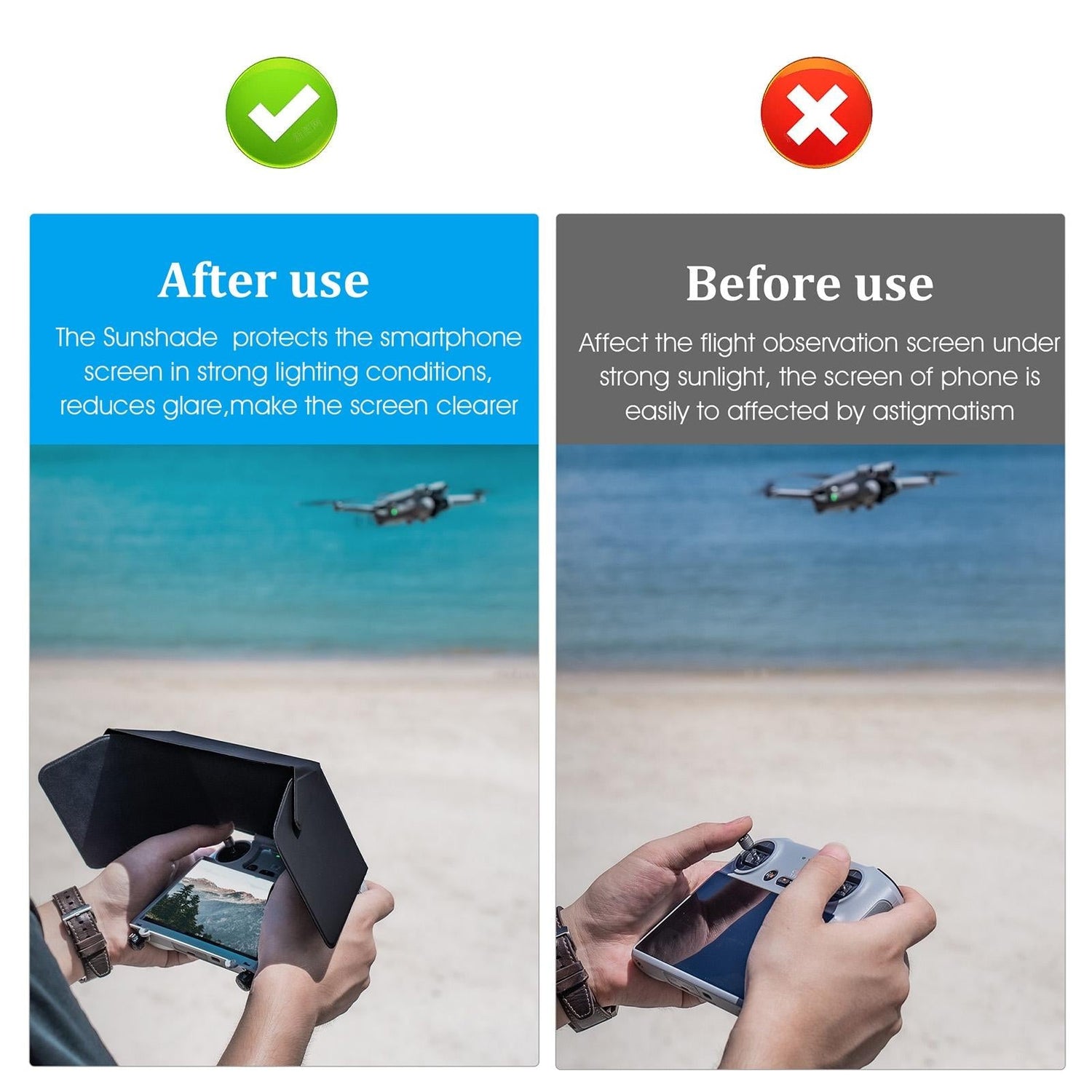 Foldable Sunshade For Dji Mini 3 Pro Remote - 1 Toy Chest Australia 2