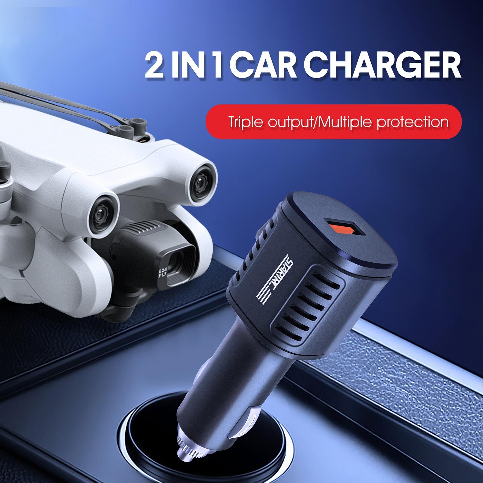 2 - In - 1 Car Charger For Dji Mavic Mini / 3 Pro With Battery And Remote Control - 1 Toy Chest Australia 3