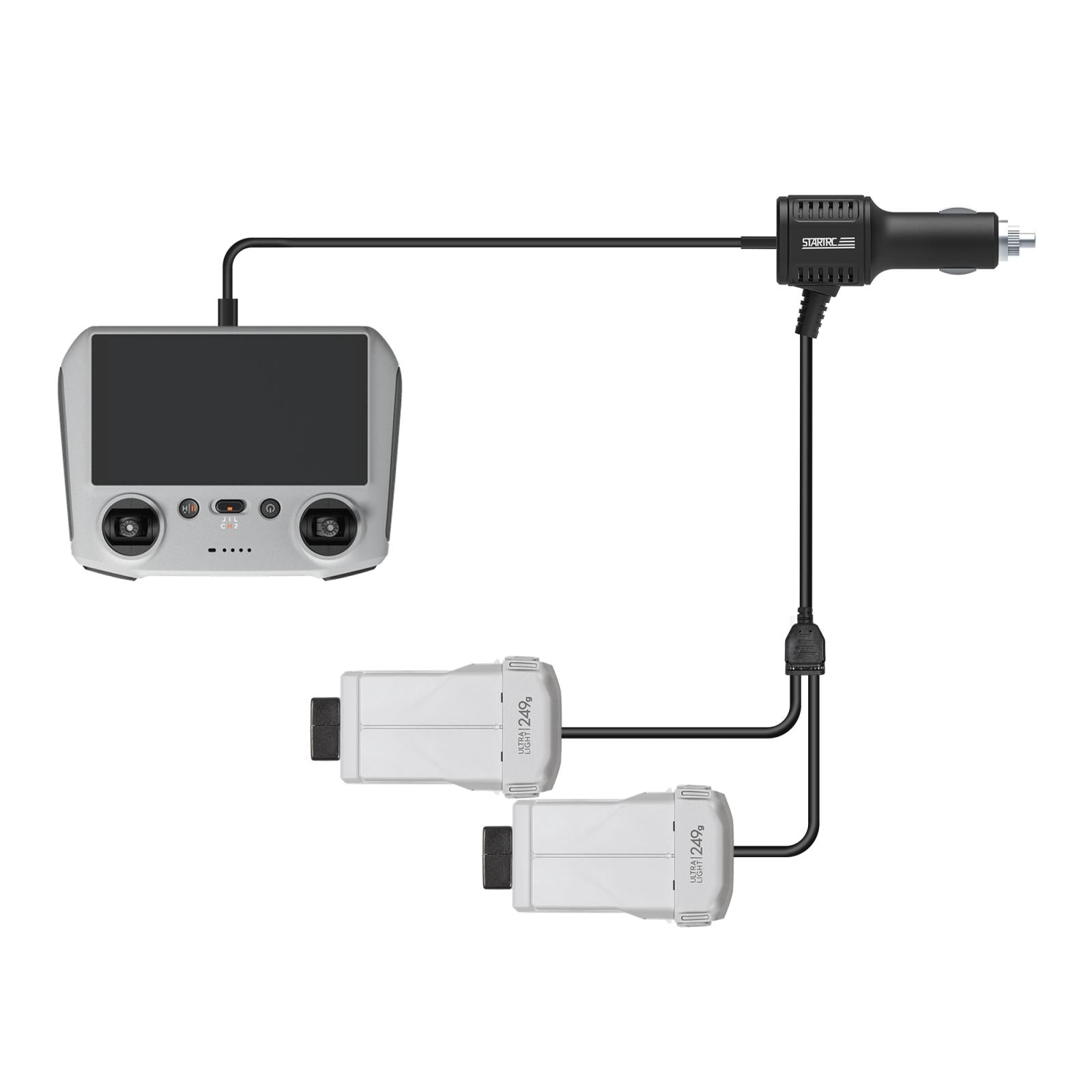 2 - In - 1 Car Charger For Dji Mavic Mini / 3 Pro With Battery And Remote Control - 1 Toy Chest Australia 8