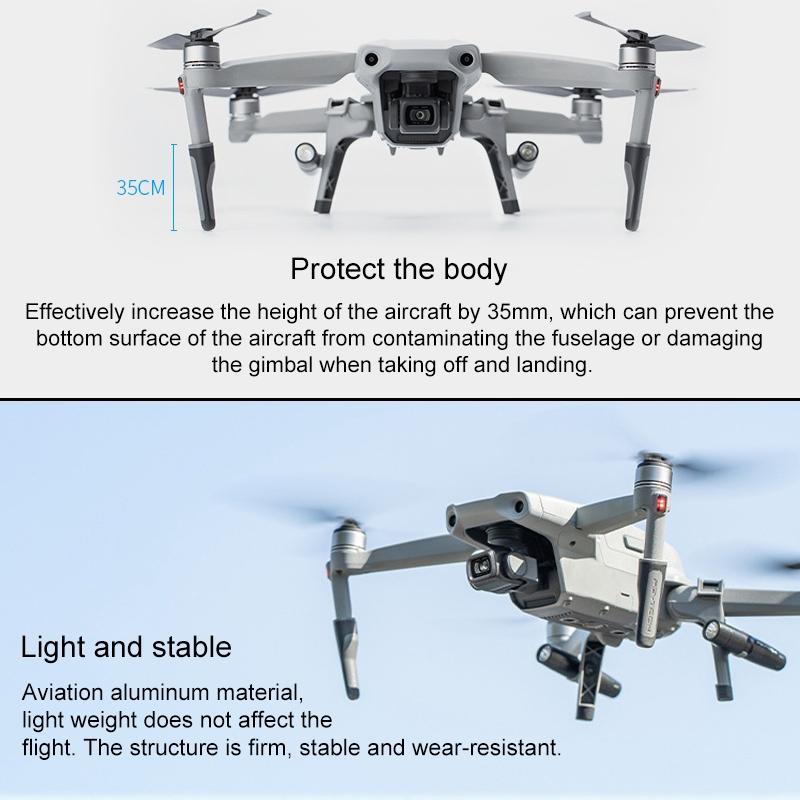 Portable Heightened Landing Gear For Dji Mavic Air 2