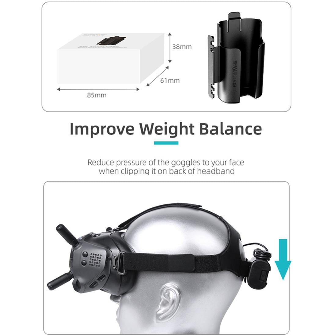 Protective Battery Clip Holder For Dji Fpv Goggles V2 - 1 Toy Chest Australia 3