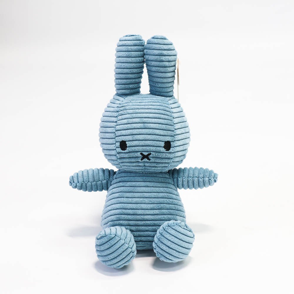 Miffy Sitting Corduroy Aviator Blue 23 Cm - `8719066006421 Toy Chest Australia 1