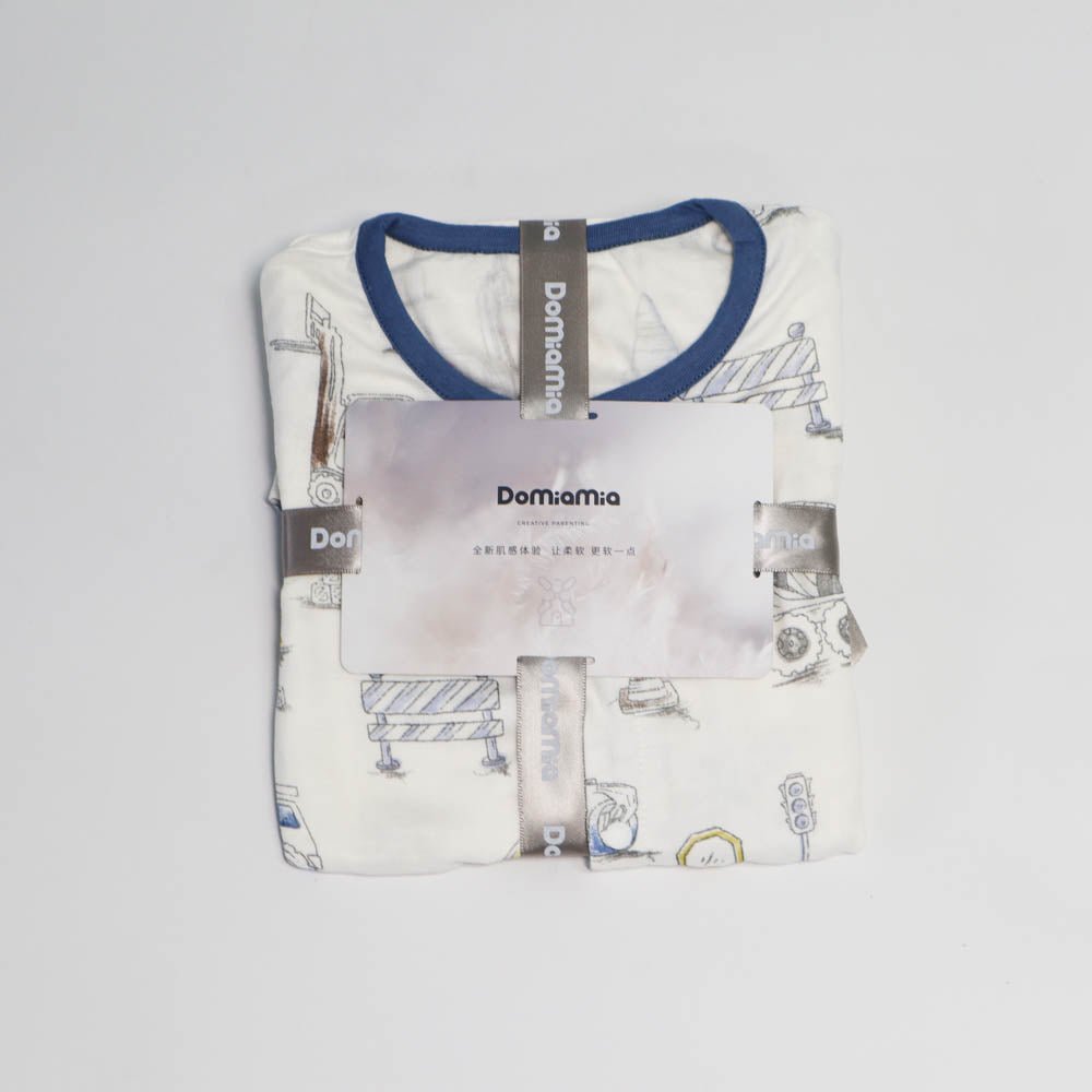 Domia Silky Bamboo Short Sleeve Baby Romper Engineering Team L80 48 - 6.97E+12 Toy Chest Australia 2