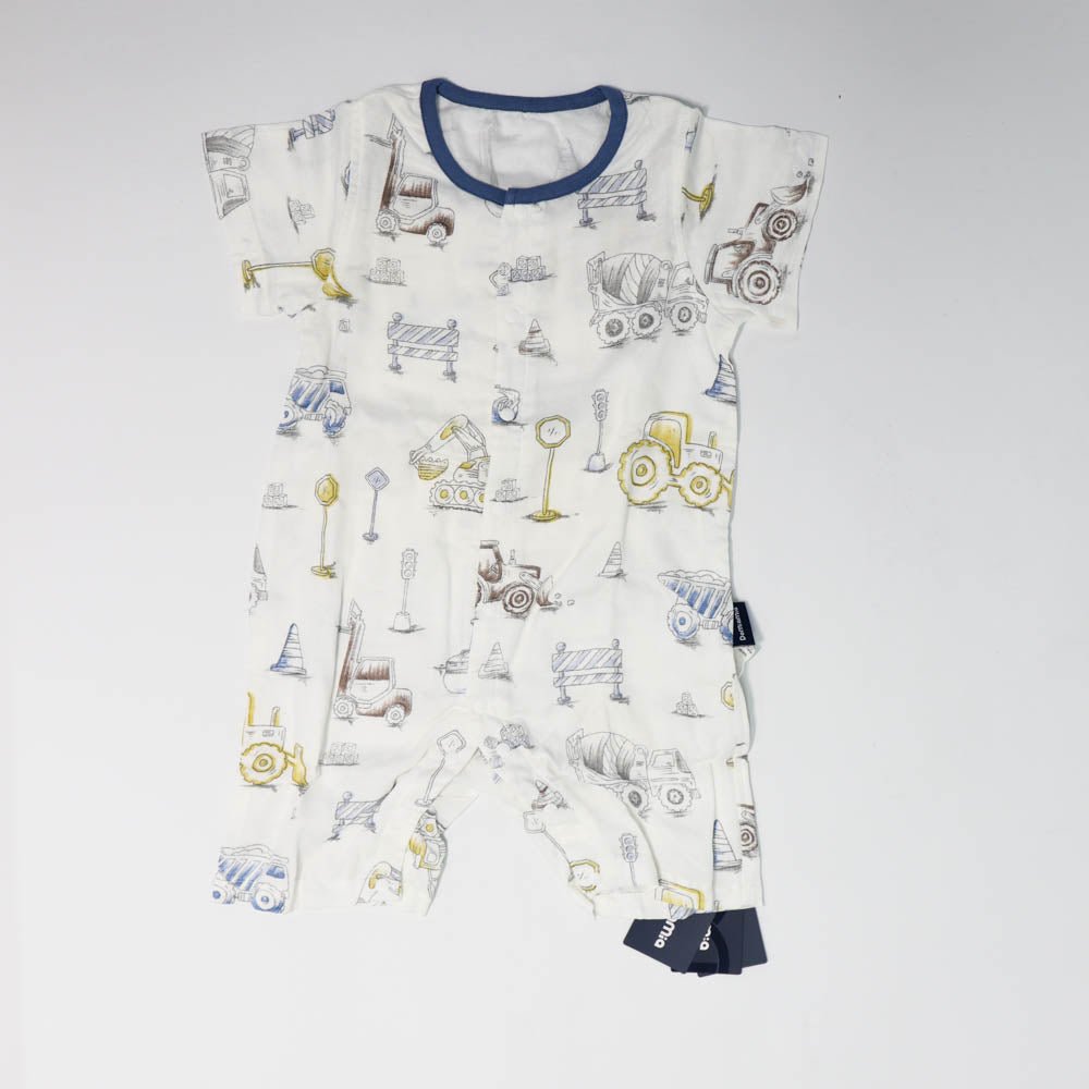 Domia Silky Bamboo Short Sleeve Baby Romper Engineering Team L80 48 - 6.97E+12 Toy Chest Australia 1