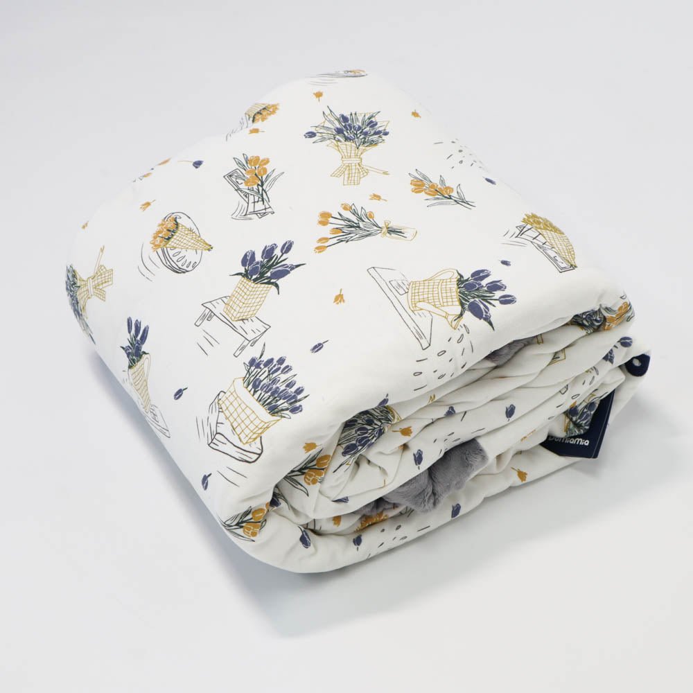 Domia Cotton Knit Winter Blanket 2.5Tog Blossom - `6973971184304 Toy Chest Australia 1