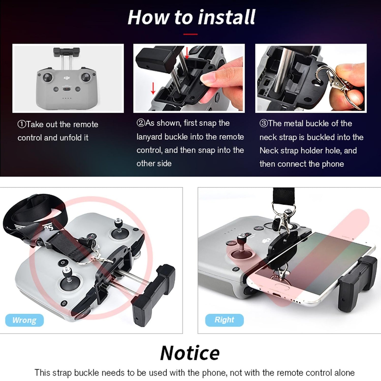 Anti - Lost Neck Strap For Dji Mavic Air / Mini 2 With Remote Control Lanyard - 1 Toy Chest Australia 2