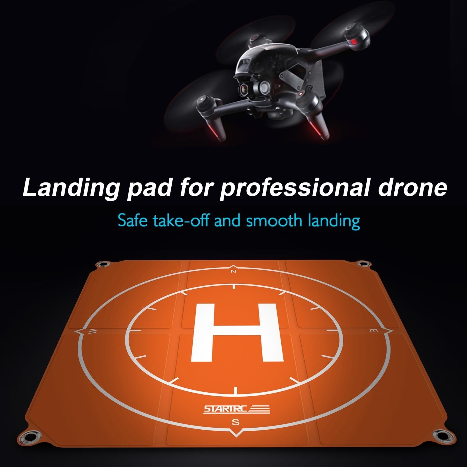 Universal Foldable Landing Pad For Drones - Portable Square Design - 1 Toy Chest Australia 4