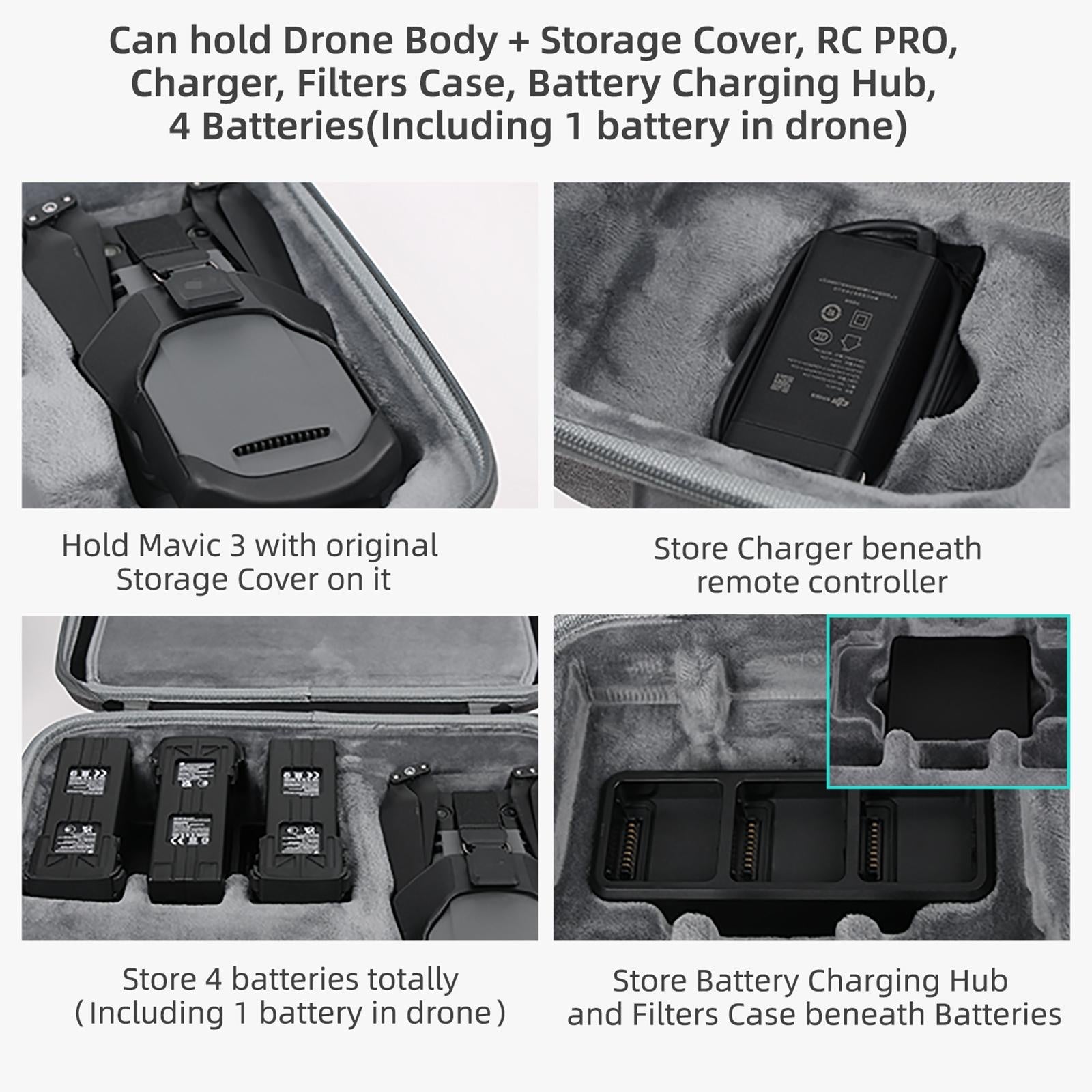 Shoulder Strap Crossbody Bag For Dji Mavic 3 Storage - 1 Toy Chest Australia 3