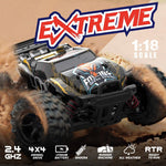 High Speed 4Wd Rc Car - 1 18 Scale - Black / Yellow - 1 Toy Chest Australia 4