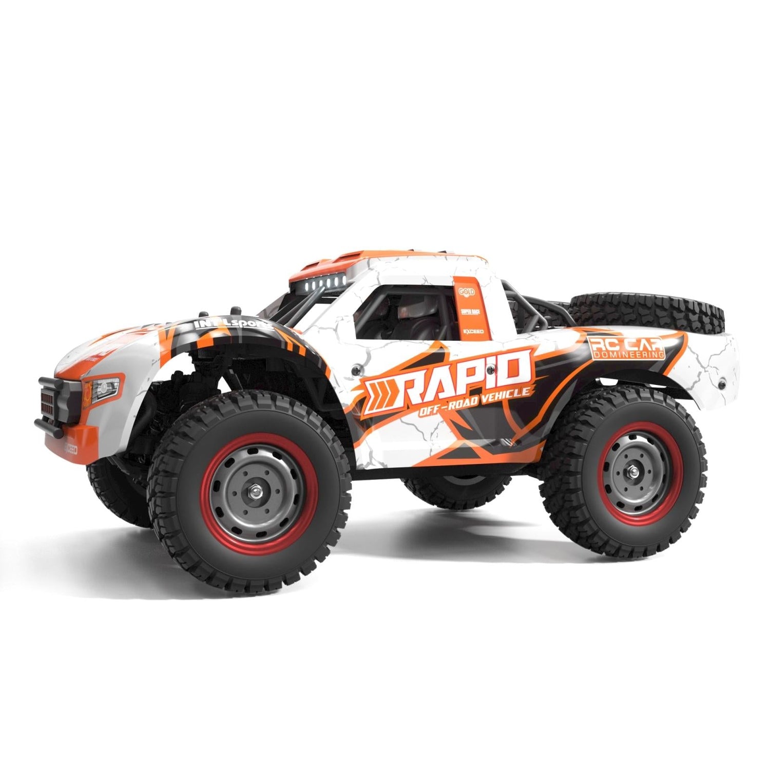 High-Speed Brushless 4Wd Pickup Rc Car - Orange