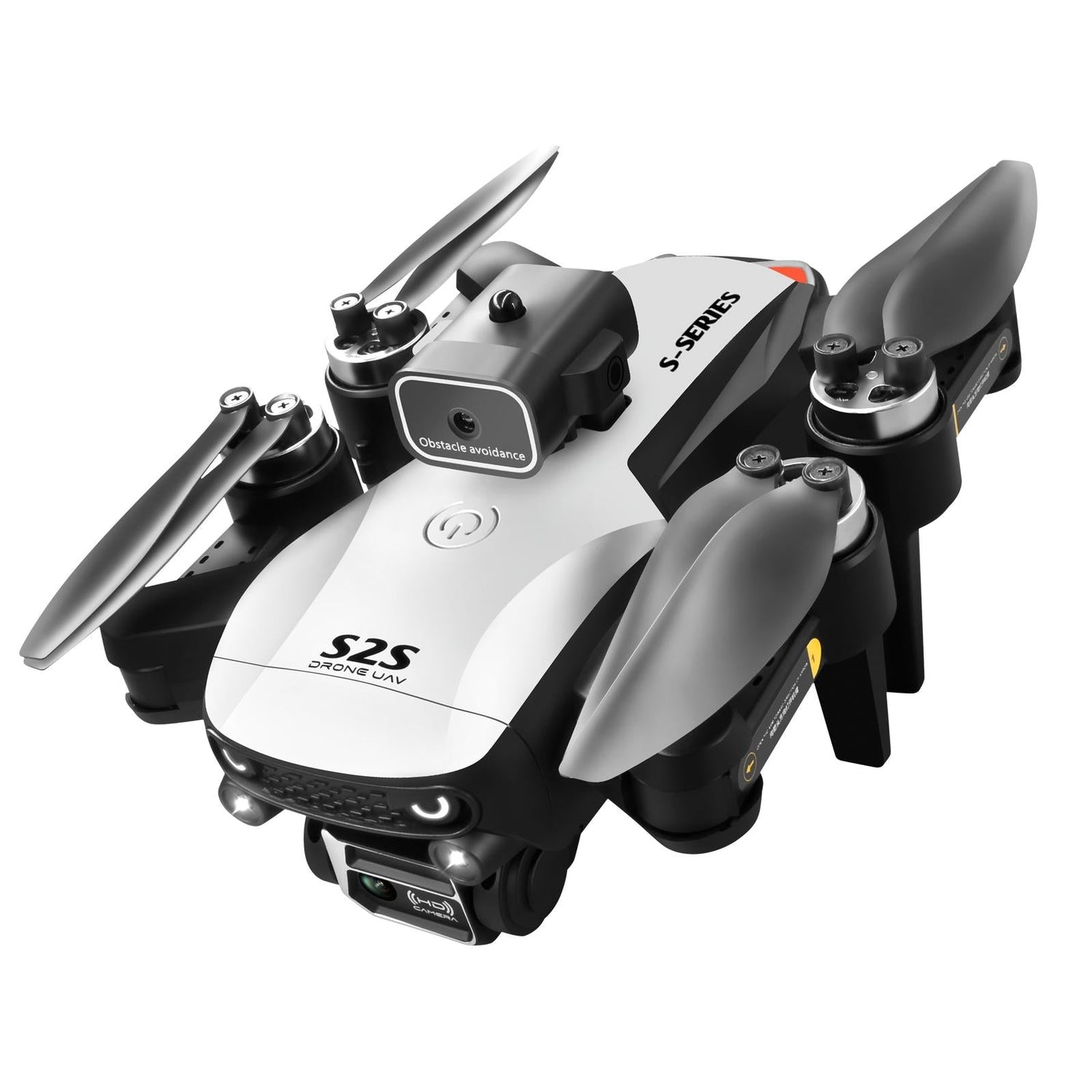 Foldable Dual Lens Drone With Obstacle Avoidance - 4K Aerial Photography White - 1 Toy Chest Australia 1