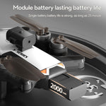 Foldable Dual Lens Drone With Obstacle Avoidance - 4K Aerial Photography White - 1 Toy Chest Australia 6