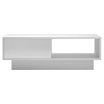 Artiss Coffee Table Led Lights White