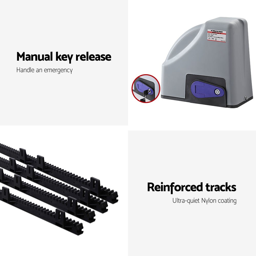 Automatic Sliding Gate Opener Kit 4M 800KG