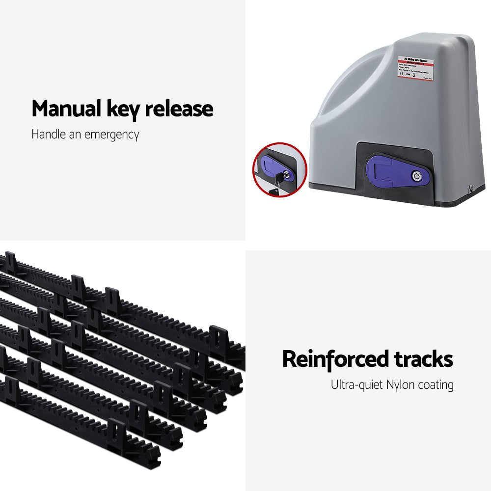 Automatic Sliding Gate Opener Kit Keypad 6M 800KG